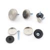 8 Pcs Stainless Steel Cap Cover Decorative Mirror Screws