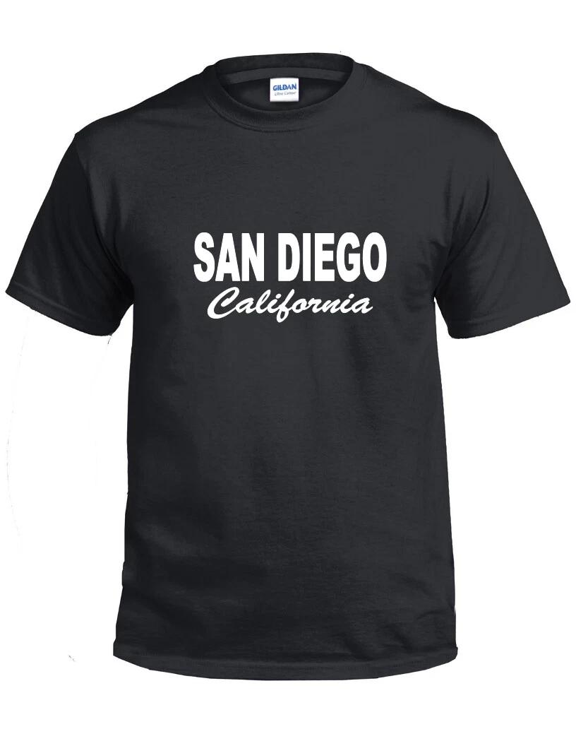 San Diego T-Shirt Cali Home Southern California Beach Tees Short Sleeve Shirt XL