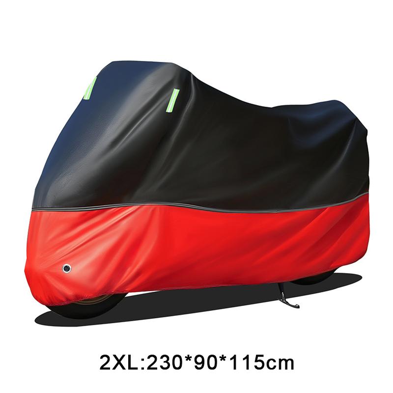 Universal Cod Waterproof Motorcycle Cover 4 Layers Thickened Rainproof Sunproof With Lock Holes Outdoor Protection Motor Cover