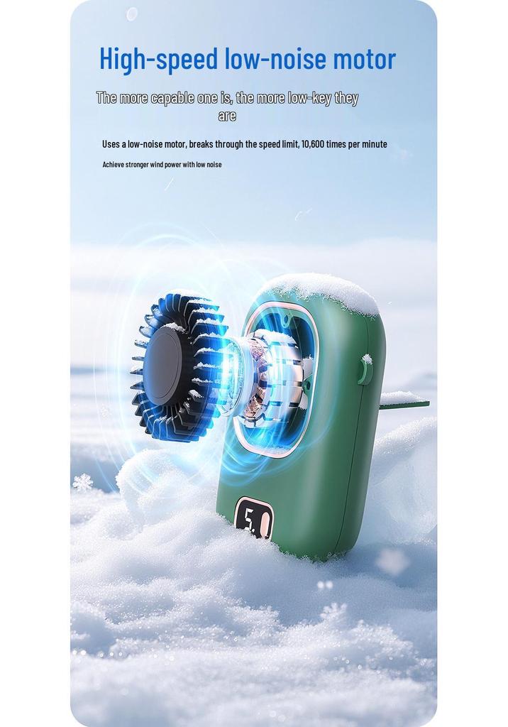 2026 Waist-Hanging Mini USB Fan: Powerful Wind, Customizable Logo, Neck-Hanging, USB Rechargeable