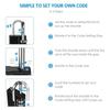 1Pcs Durable with Key Combination Padlock Zinc Alloy 4 Digits Backpack Zipper Lock Dormitory Cabinet Password Lock