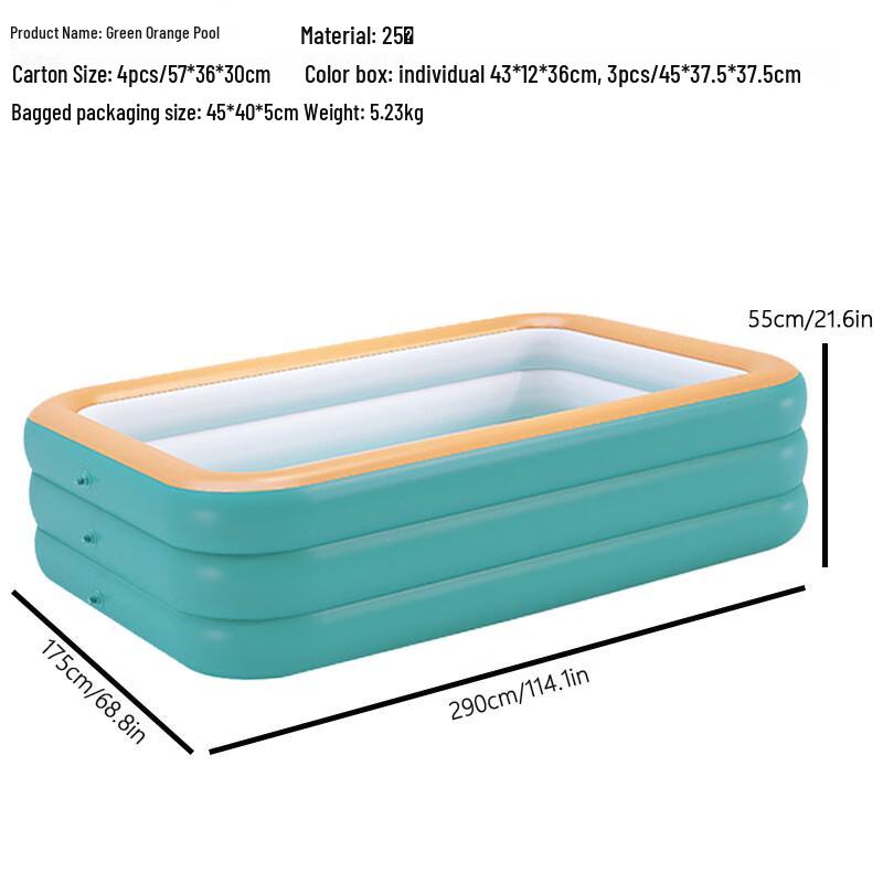 Huahengzhen PVC Inflatable Kids Swimming Pool