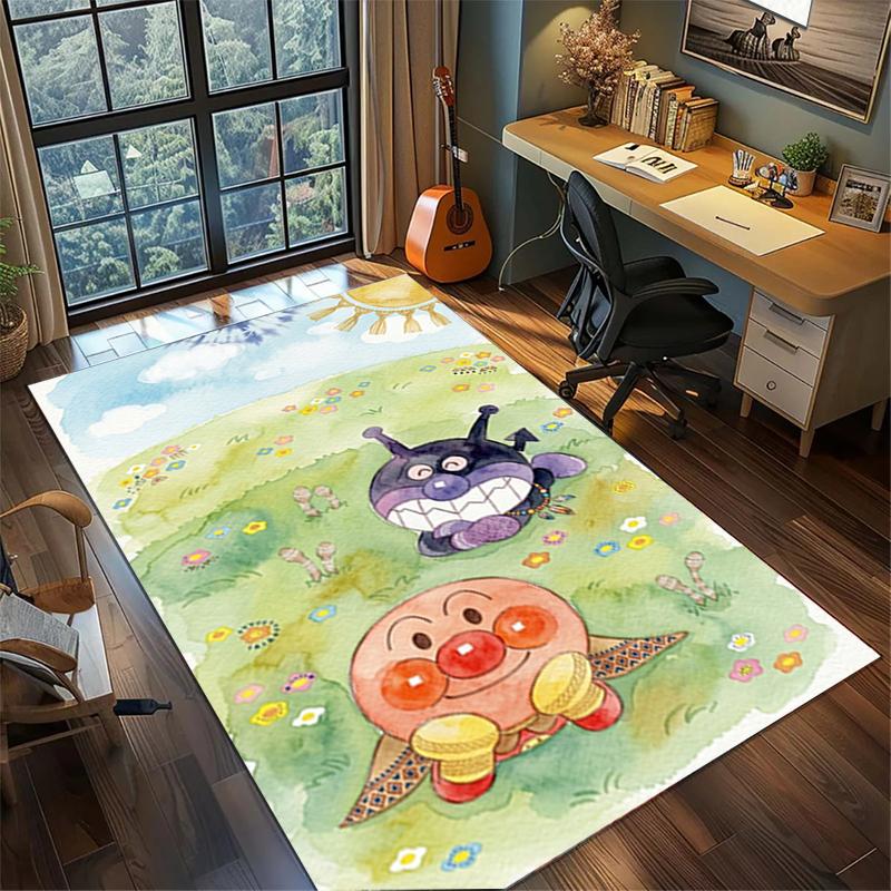 Bread Superman Gamer Room Rug Large Area Non Slip Washable Floor Mat Bedroom Home Decor