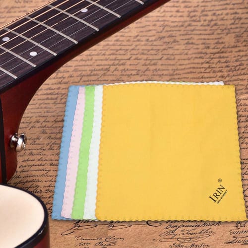 LAJS Super Soft Microfiber Guitar and Instrument Cloths, 5-Piece Multifunctional Jewelry Cleaning Cloth Set for Violin, Viola, Cello, Bass, Guitar, an