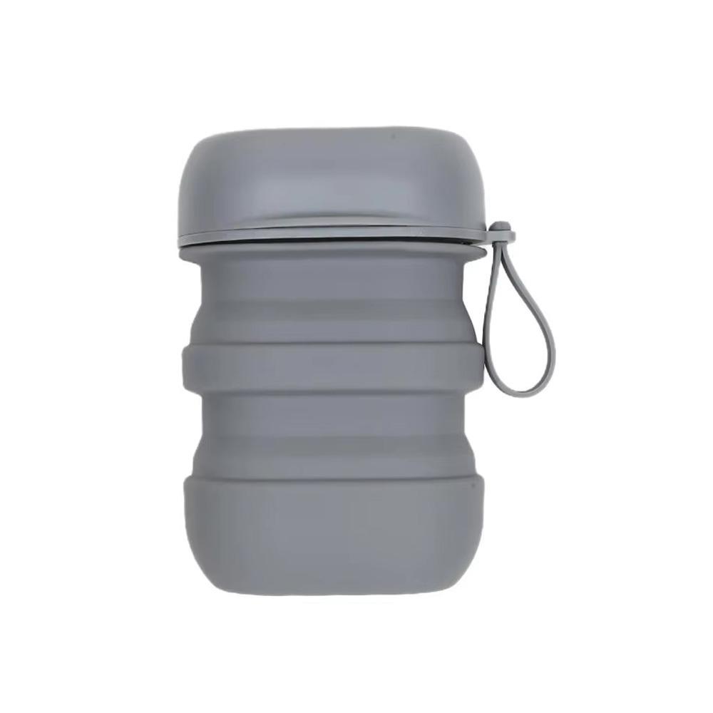 Waterproof Silicone Soap Box Draining Soap Tray Multi-functional Soap Container  Outdoor серый
