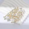 Shining  Earrings Exquisite Crystal Jewelry Wedding Party Leaf Rhinestone Earrings  Banquet