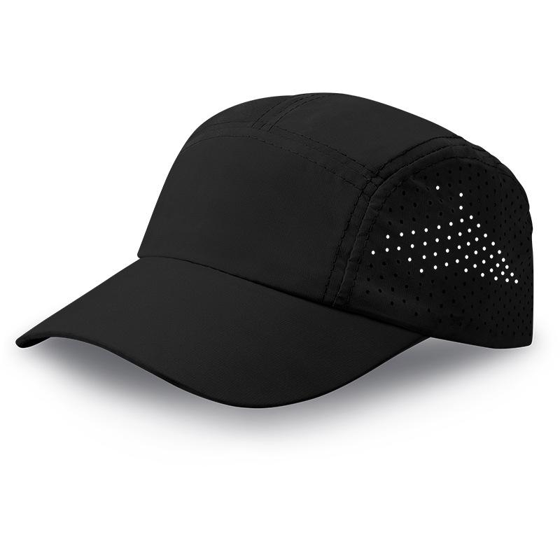Ultraleichte Laufkappe Schnelltrocknend Netz Atmungsaktiv Outdoor Sportkappen Baseball Mtb Radsport Hüte Herren Damen Ultra Trail Marathon one size schwarz