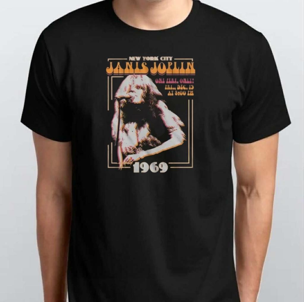 Janis Joplin New York Unisex T-SHIRT S M L XL XXL 3 4 XL Black