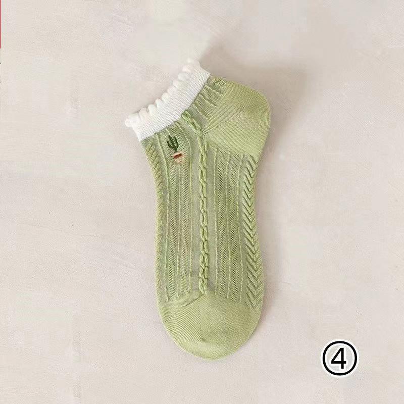 

Женские носки в новом милом свежем стиле колледжа для весны и лета 1 pair