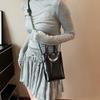 Casual Square Shoulder Bag Pu Leather Mobile Phone Bag Simple Mini Crossbody Bag  Male/Female