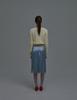 Sunday Fruits Market W) Sun Silky Lace Skirt Skyblue