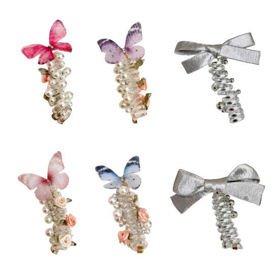 Hair Spiral Braids Telephone Cable Hair Rope Elastic Hair Ties Hair