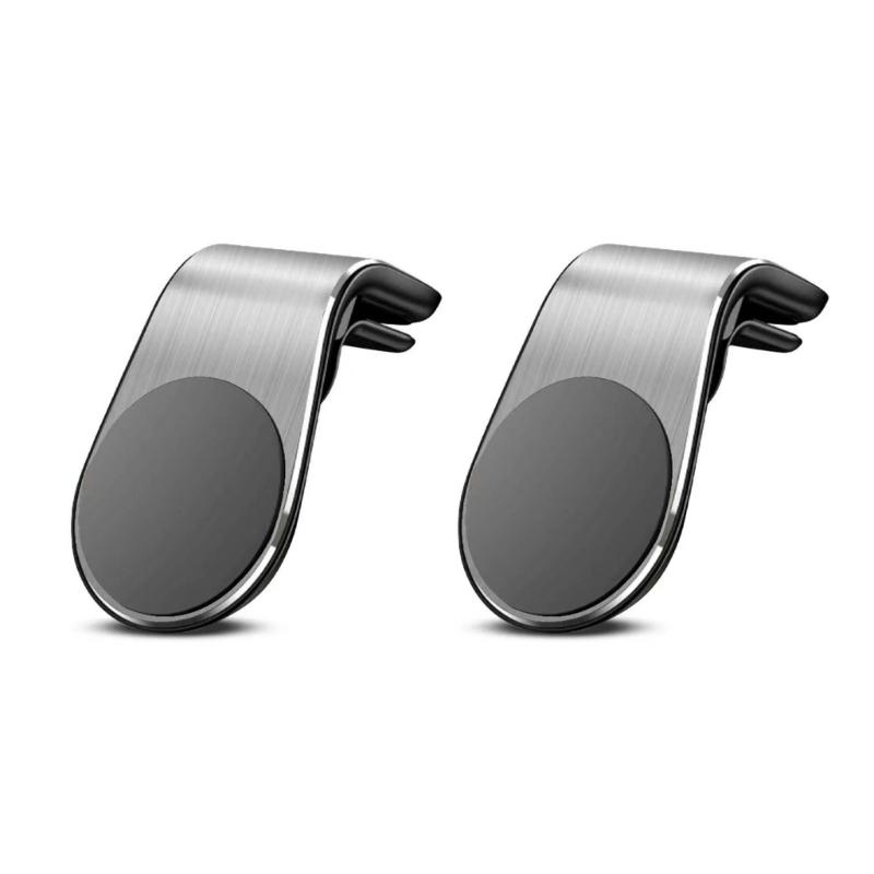 2pcs Phone Holder Car Air Vent Mounted Cellphone Holder for Phone 16 15 14 13 Magnetic Phone Stand 360 Degree Rotating
