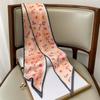 New Style of Literary Floral Fashion Trendy Small Scarf for Women's Hairband Korean Style Fresh Scarf Scarf Scarf Long Strap Kicker Bag