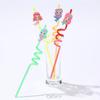 4 Pieces Silicone Straws Festival Party Milk Juice Coffee Tea Decor Straws Home Bar Kitchen Tableware Serveware