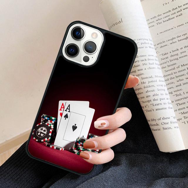 Ace of Spade Playing Card Phone Case Back Cover for iPhone 17 Air 16 15 14 13 11 12 Pro Max Plus Fundas Coque