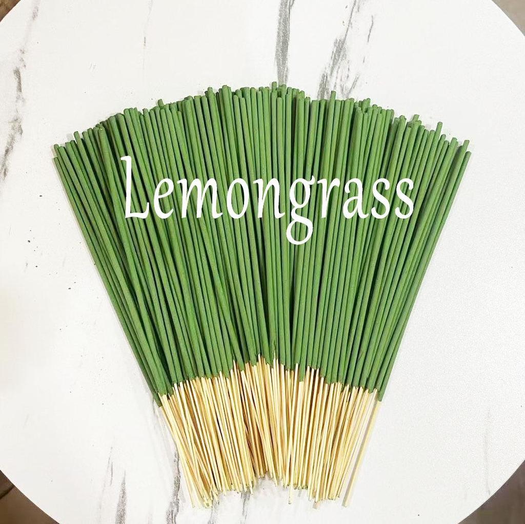 Lemongrass Citronella Bamboo Incense - 22cm Mosquito Repellent for Outdoor Camping