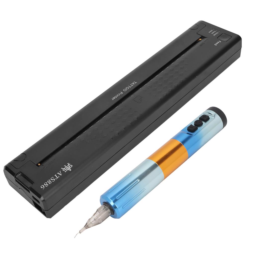 1200mAh Thermal Tattoo Transfer Stencil Copier Machine USB Interface 1500mAh Wireless Tattoo Pen