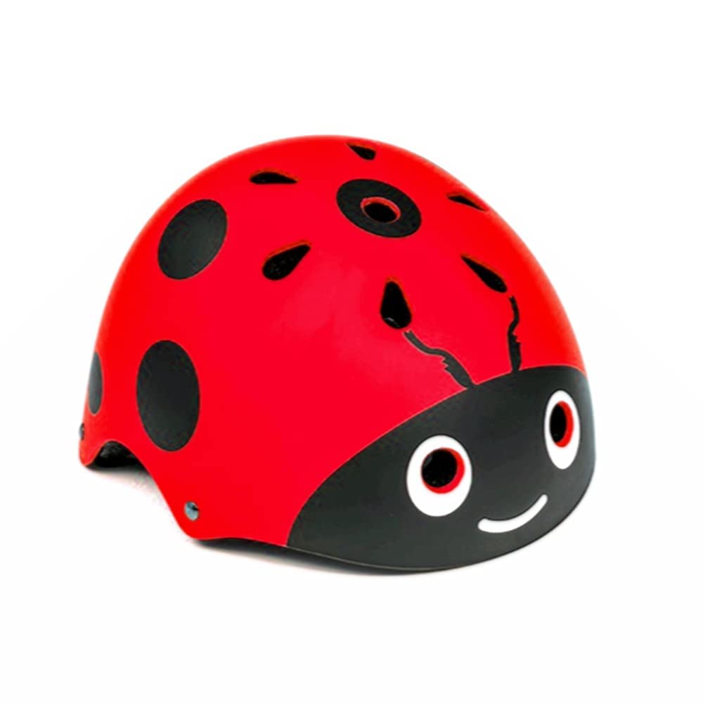 

KUFUN Bicycle Helmet for Elementary School and Ladybug High for Skateboarding and Road Bikes Size Kids, Students, Toddlers, Design, Lightweight, красный