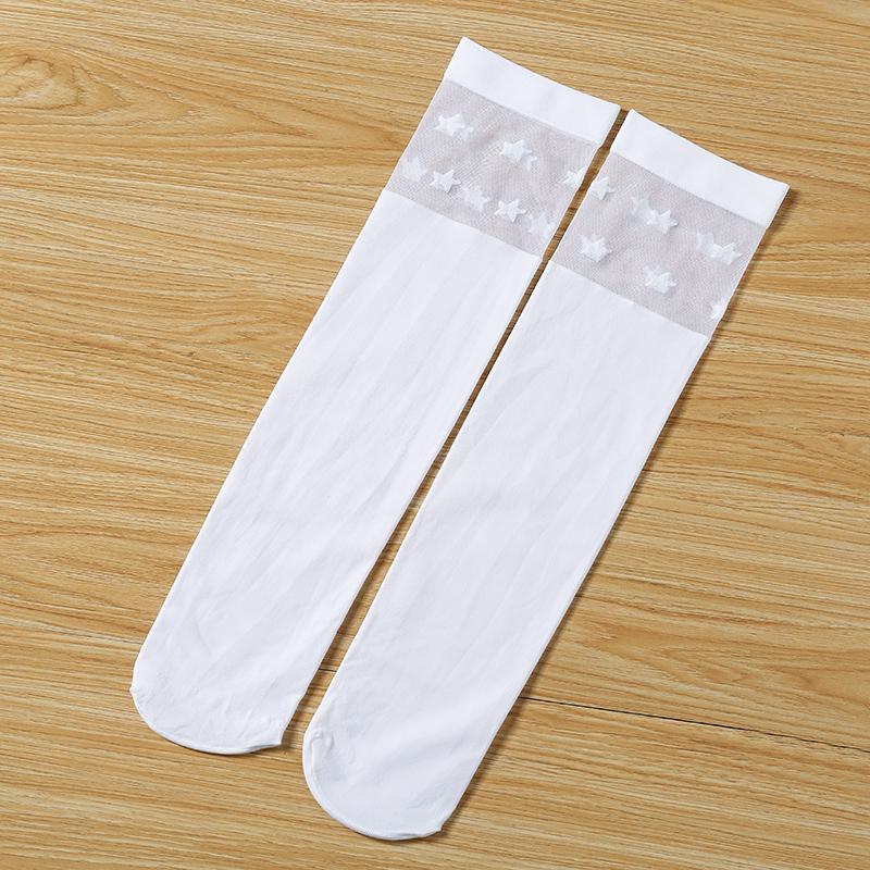 White school girls over the knee high long socks cartoon cat/star/heart/stripe design baby kids child student princess stockings