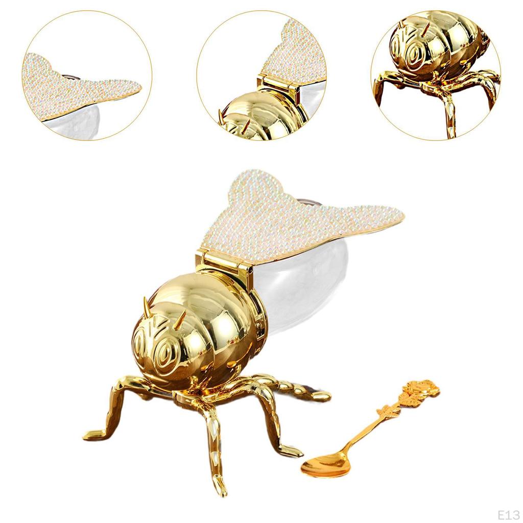 Bee Honey Jar Container Creative Multipurpose Modern Sugar Bowl Storage Pot for Dinner Housewarming