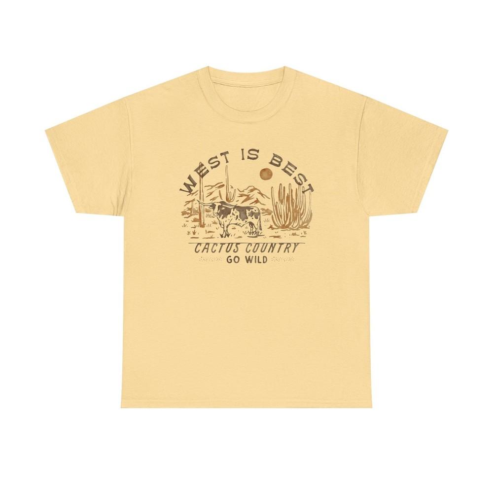 West Is The Best Country Graphic T Shirt Unisex Heavy Cotton Tee Unisex T-Shirt XL