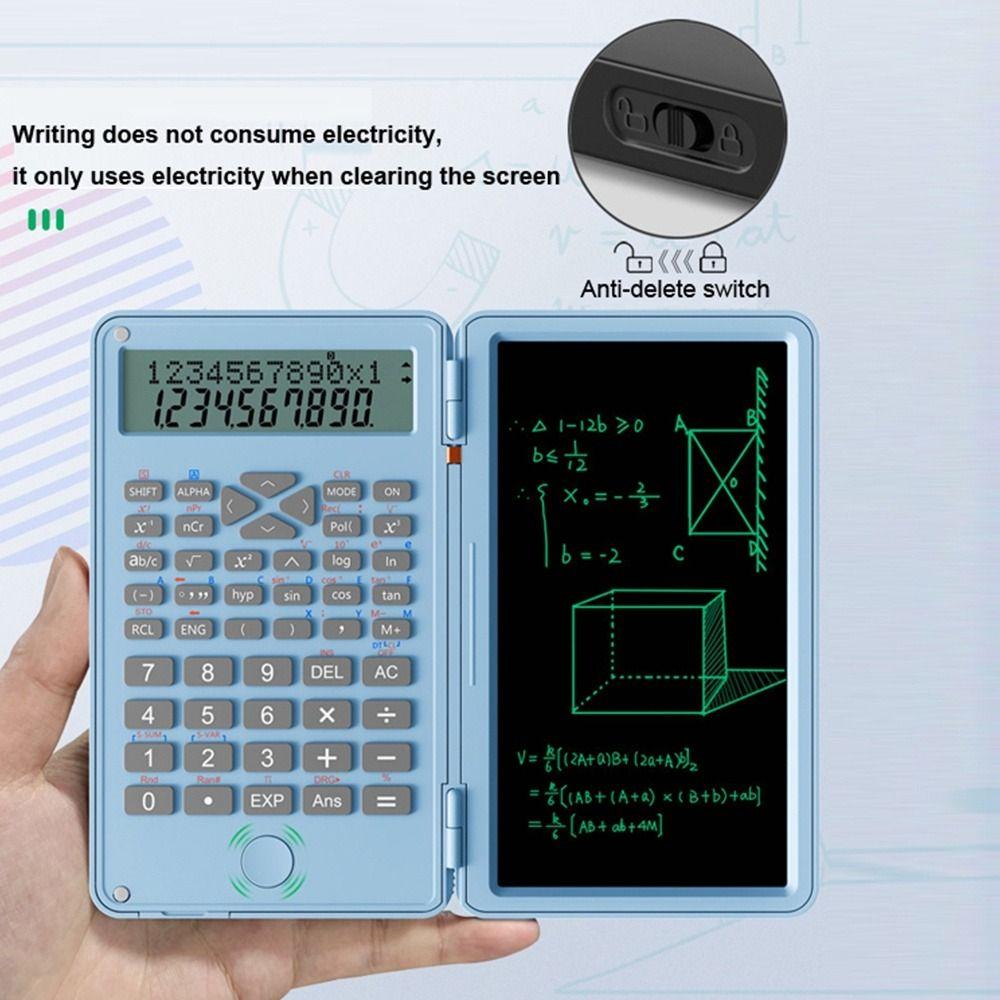 3 In 1 Scientific Calculator Foldable Large Screen Display Function Calculators with Tablet Practical Multifunctional