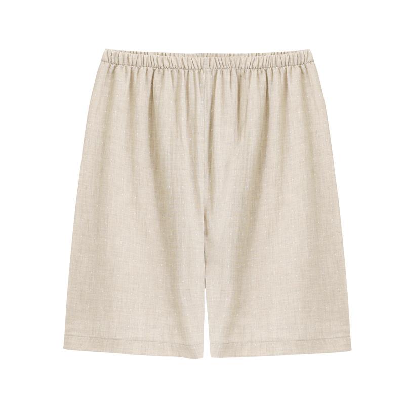 Muji-Style All-Cotton Double Gauze Pajama Shorts for Women & Men