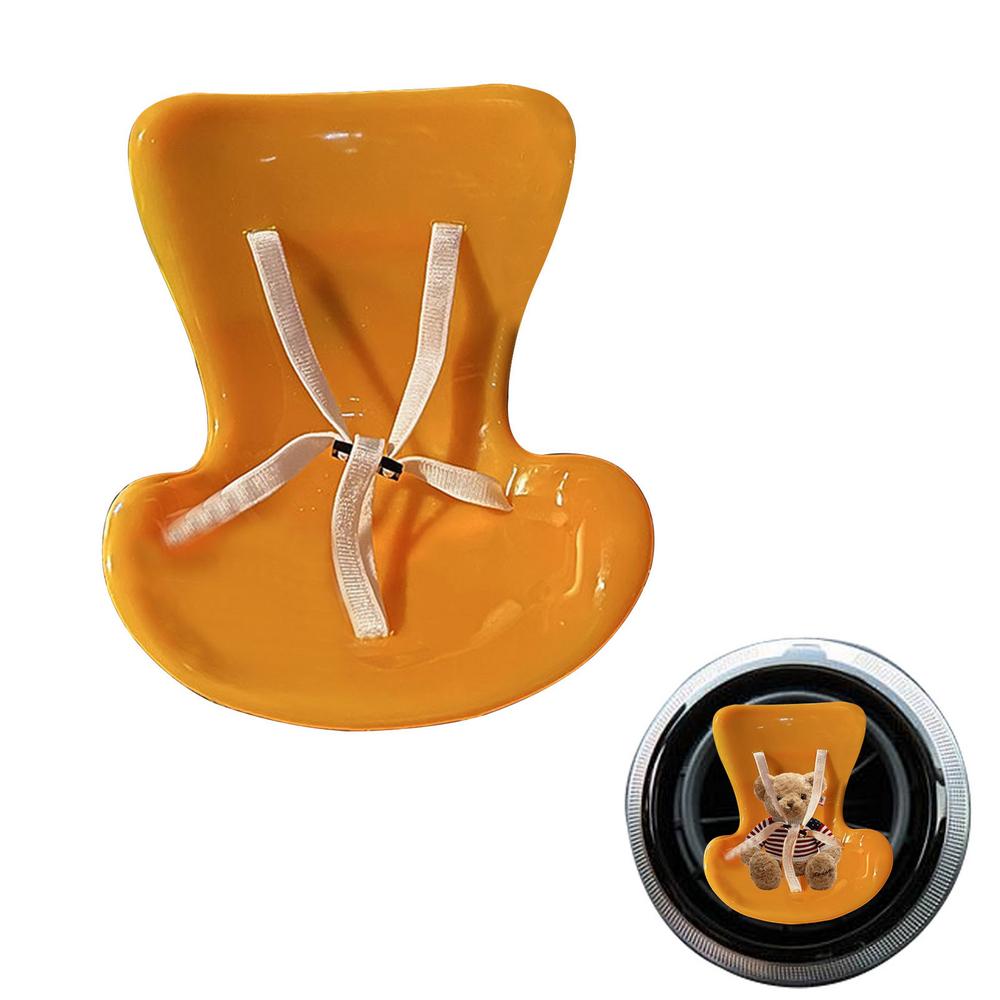 

Car Interior Figure Auto Air Outlet Doll Safety Seat Bright Colors Auto Ornament Accessories For All Kinds Of Car Outlet Models жёлтый