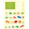 180PCS Marble Race Building Blocks Track Slide Assembly Toy Construction Set with Baseplate Compatible Parts