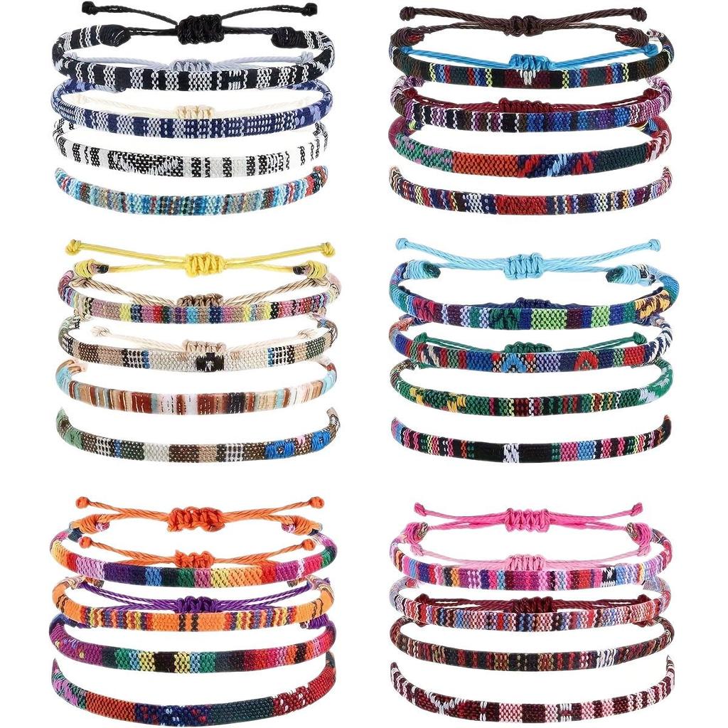 Bohemian Handmade Woven Bracelet Set - Unisex New Style Accessories