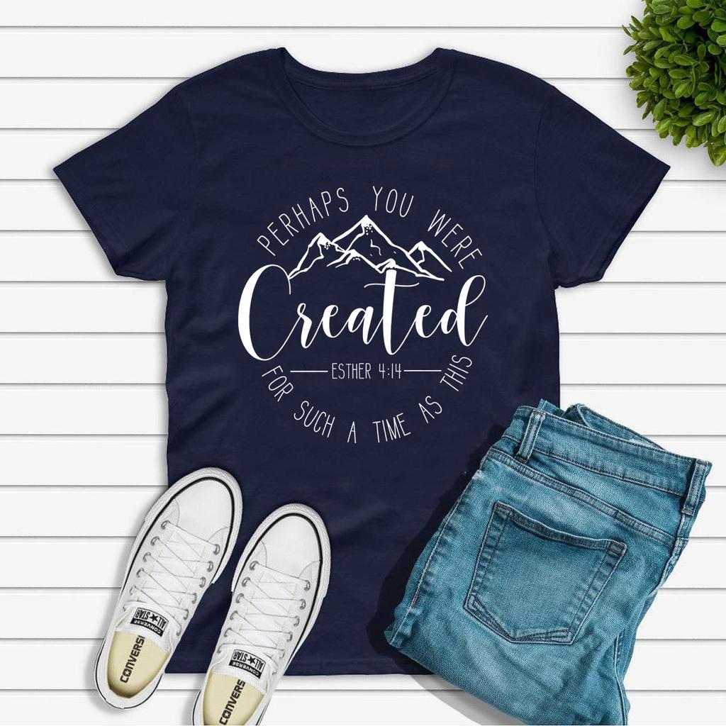 Perhaps You Were Created TShirt Christian Clothing Esther 414 for Such A Time As This Unisex Tshirt Faith Tee Women Tshirts
