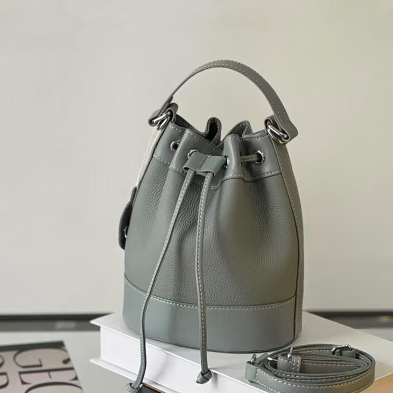 Frühling 2025 Damen Colorblock Kordelzug Beuteltasche - Trendige Patchwork Handtasche, Schultertasche