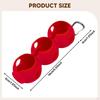 Golf Ball Holder Carrier Lightweight with Hook Holds 3 Balls Sleeve Bag for Training Recreation