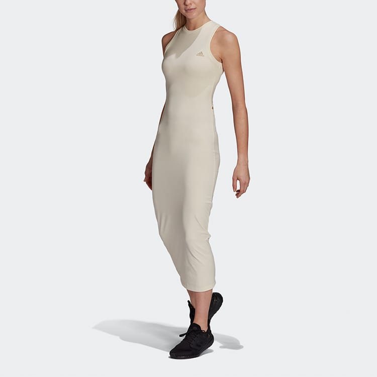 adidas Sleeveless Dress Women's Ivory HA6551