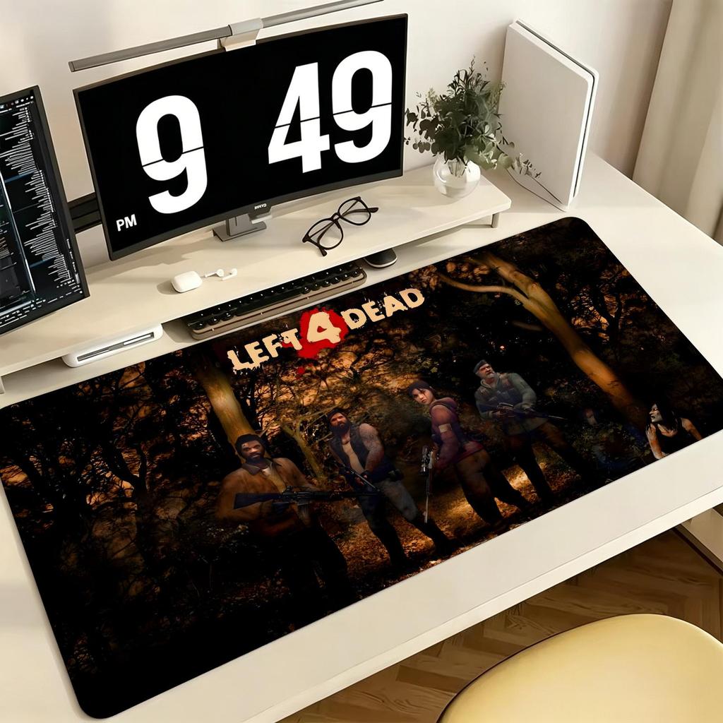 Left 4 Dead 2 Mouse Pad Pro ESports Gaming Mousepad Extra Large NonSlip Stitched Edge Keyboard Laptop Desk Mat For Pc Gamer
