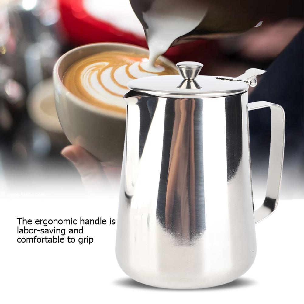 1500ml Milk Frothing Pitcher With Lid Latte Art Cup Frothing Cup Frothing Pitcher Coffee Art