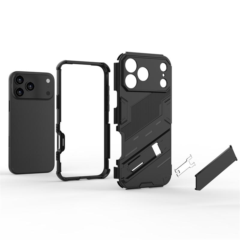 Phone Holder Case For iPhone 17 Pro Max Case Anti-knock Armor PC Back Cover For iPhone 17 Pro Max Case For iPhone 17 Pro 17 Air