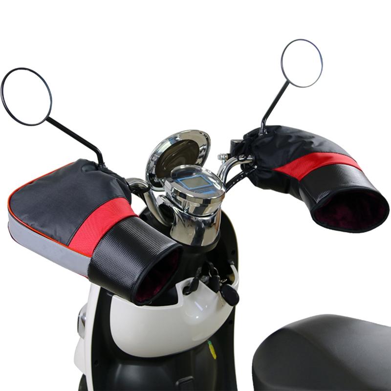 Motorcycle Handlebar Gloves Muff for Cold Weather Riding Mittens Windproof E-Bike Handguards Hand Protectors Covers 2pcs