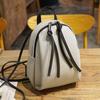 Contrasting color shell type small backpack summer and autumn new women's double pull fringed backpack bag