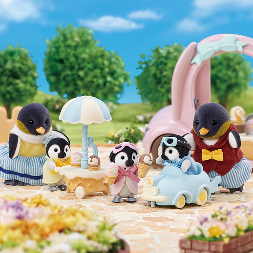 

[toytron] Pink Ice Cream Van and Penguin Family Set