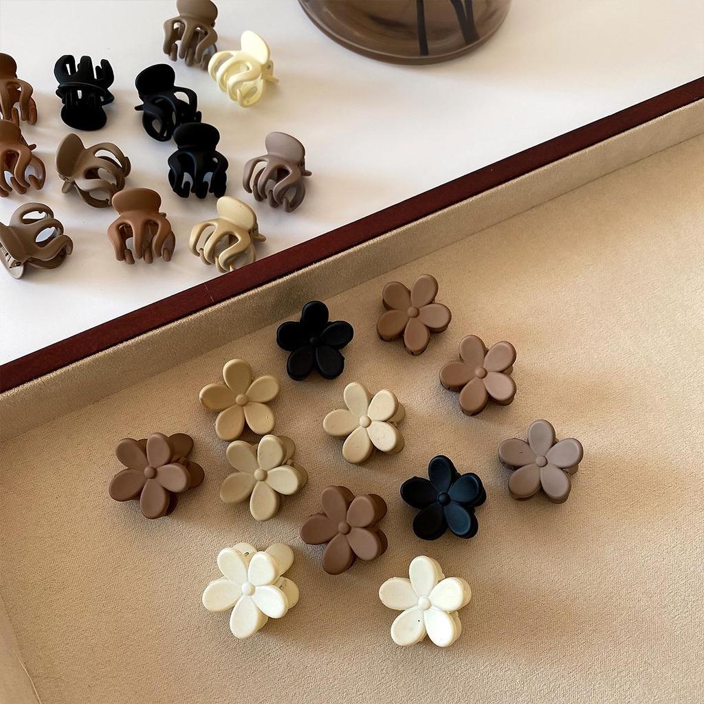 Mini Brown Cross-Border Claw Hair Clip for Bangs & Forehead