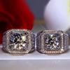European & American Style Men's Dominant Micro-paved Full Diamond Ring with Naked Stones