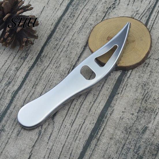 Fish Scale Scraper Double Row Sawtooth Sharp Convenient Perfect Fitting Comfortable Handle Kitchen Remove Scales Silver Color Stainless Steel Remover