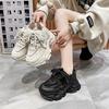 Spring New Breathable and Comfortable Mesh Platform Dad Shoes for Women 2025 Casual Fried Street Muffin Little White Sports Shoes for Women