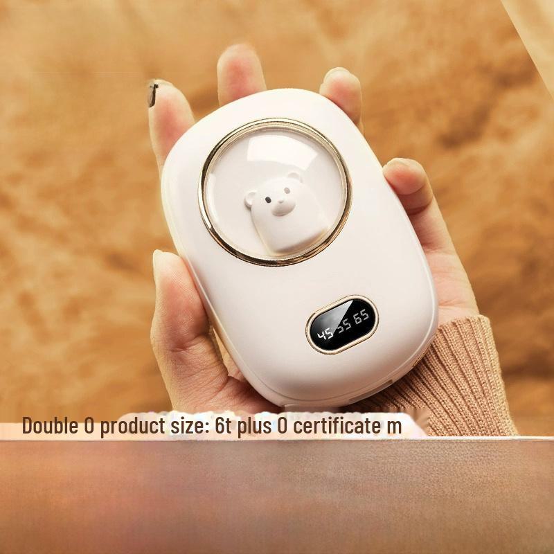 Dual-Purpose 10,000 mAh Hand Warmer with Cross-Border Mini Space Number Display