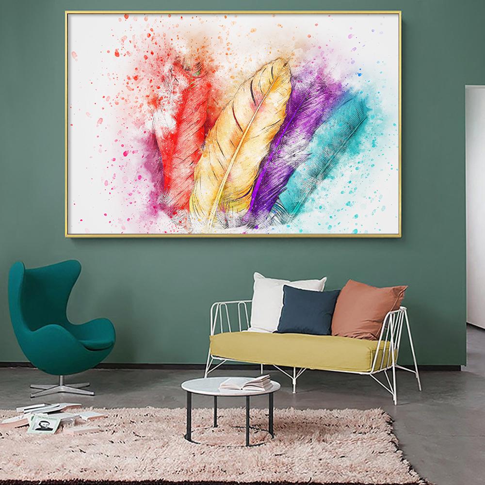 Pânză abstractă, colorată, pictură, poster, artă de perete, graffiti modern, imagini minimaliste pentru sufragerie, decor acasă Cuadros