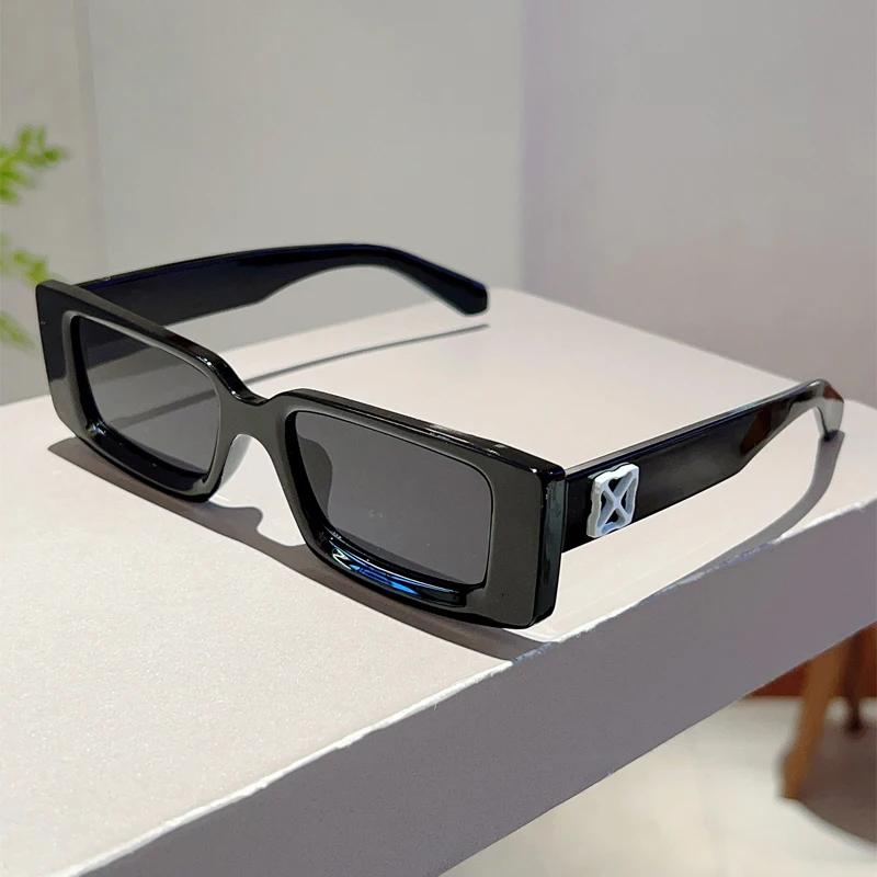 

Vintage Rectangle Sunglasses Men New Fashion Candy Color Rim Outdoor Shades Women Trendy Brand Classic Design Sun Glasses