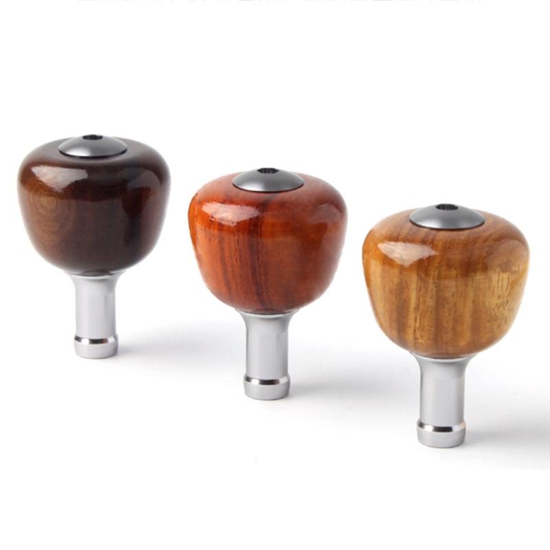 Fishing Rocker Fishing Reel Part Rocker Arm Solid Wood Fishing Reel Handle Arm Knob Fishing Reel Handle Knob Replacement
