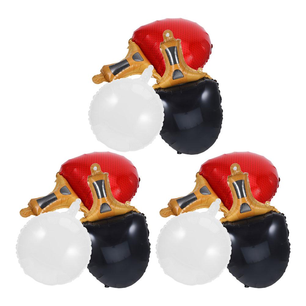9 Pièces Ballons de Tennis de Table Sportifs Feuille Réutilisables Décorations Fournitures de Fête d'Anniversaire Événements Intérieur Extérieur Ballon de Tennis de Table